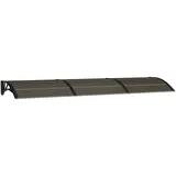 vidaXL Türvordach 300 x 80 cm schwarz