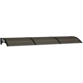 vidaXL Türvordach 300 x 80 cm schwarz