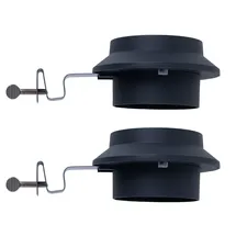 Expo Börse Dachrinnenleuchte Solarlampe Wandlampe Klemme Außenleuchte Zaunlampe, Metall Kunststoff, LED warmweiß, l 16 cm, 2er Set