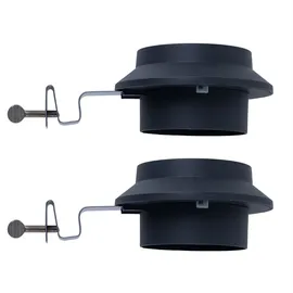 Expo Börse Dachrinnenleuchte Solarlampe Wandlampe Klemme Außenleuchte Zaunlampe, Metall Kunststoff, LED warmweiß, l 16 cm, 2er Set