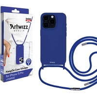Artwizz HangOn Case Silicone +Charge iPhone 15 Pro, Kings-Blue