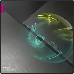 ROCCAT Sense Icon Gaming-Mauspad, Schwarz/Grau