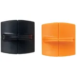 Fiskars Ersatzklingen für Papierschneidemaschinen, Gerade Klinge und Falzklinge, Für gerade Schnitte, High Profile TripleTrack, Orange/Schwarz, 1003905, 2.1 x 2.3 x 2.3 cm