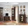 JV Möbel Klassisches Wohnzimmer Set TV-Lowboard 43 cm X 206 cm Braun Glas/Massivholz