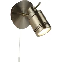 Searchlight Samson IP44 Badezimmer Wandstrahler Spot messing antik mit