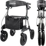 lösch reha Premium Outdoor Rollator Tabas Silber S/M