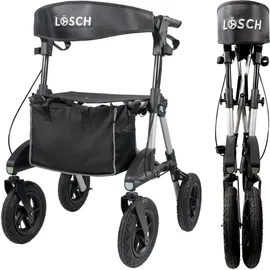 lösch reha Premium Outdoor Rollator Tabas Silber S/M