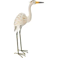 Onshop24.eu matrasa Storch aus Metall - Vogel - Dekofigur & Vogelscheuche 87 cm