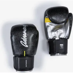 Kickbox-/Muay-Thai-Handschuh 500 - schwarz 10 OZ