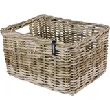 Basil DAX S Rattan Fahrradkorb grau