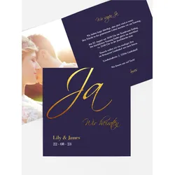 Save the Date Karten selbst gestalten mit Spruch und Fotos im Onlinedesigner bei Meine-Kartenmanufaktur.de