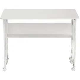 Maclean Brackets Maclean Klapptisch weiß fahrbar Platte 100x58cm max. 50kg MC-126 W - Weiß
