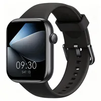 AcclaFit Smartwatch Damen Herren, 1,85" HD Touch Fitnessuhr mit Telefonfunktion, 140+Sportmodi Smart Watch Fitness Tracker mit Pulsmesser Schlafmonitor Schrittzähler,IP68 Fitnessuhr für iOS Schwarz