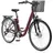 28 Zoll 48 cm weinrot inkl. Fahrradkorb