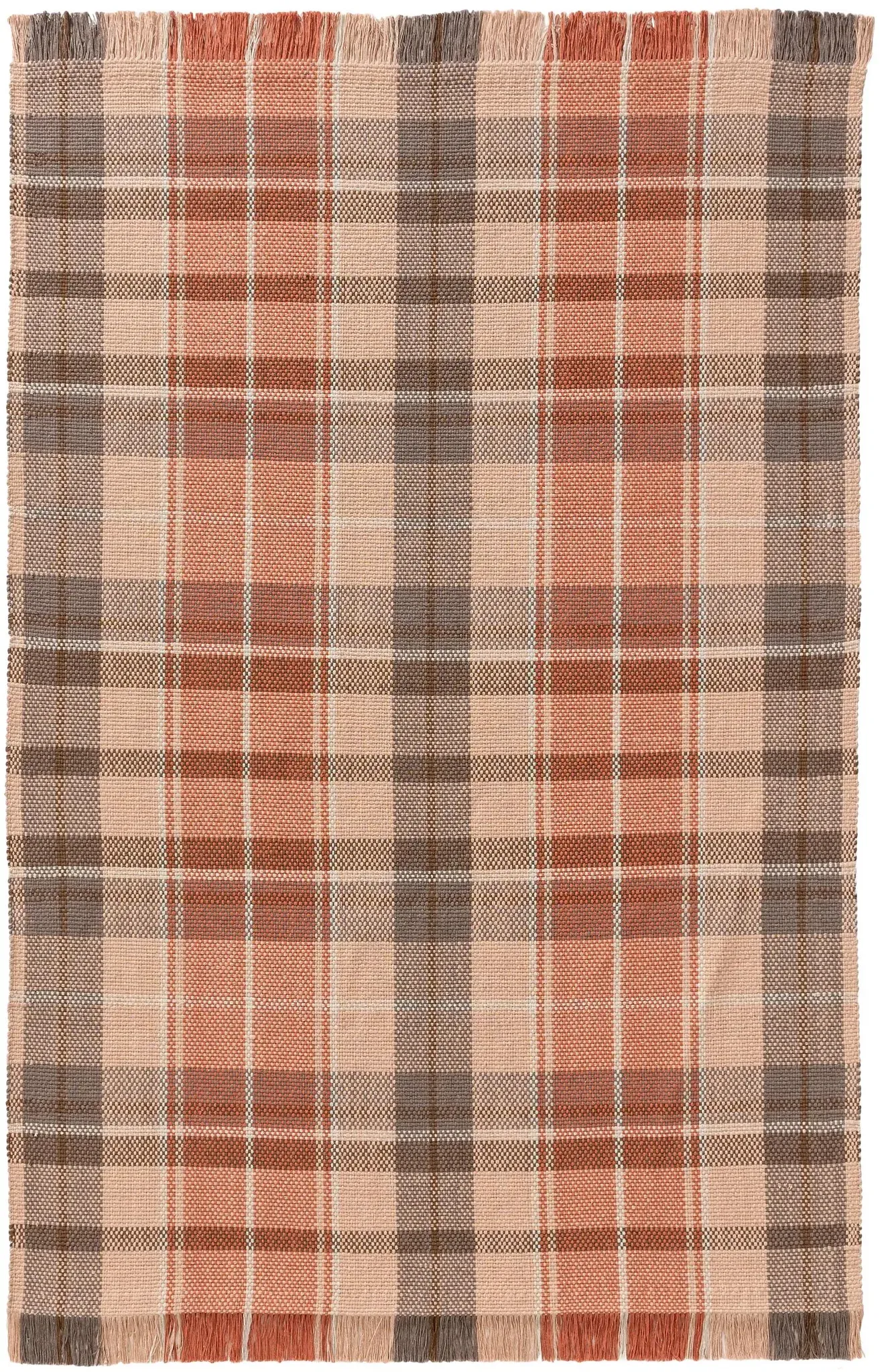 benuta Pop Baumwollteppich Lucy Rosa 160x230 cm - Moderner Kurzflor-Teppich für Wohnzimmer