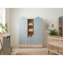Arthur Berndt Kinderkleiderschrank Roofy 2-türig 150 x 200 x 51 cm Eiche beige