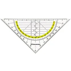 Geometrie-Dreieck 160mm transparent Packung mit 10 Stück