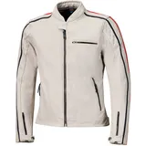 Held Brixham Lederjacke - Hellgrau/Rot - 56