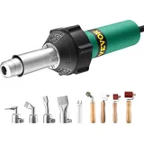 Vevor Heißluft-Kunststoffschweißgerät, 1600-W-Heißluftpistole, 50–600 °C PVC-TPO-Vinyl-Schweißpistole, Heißluft-Schweißgerät-Set für PP...