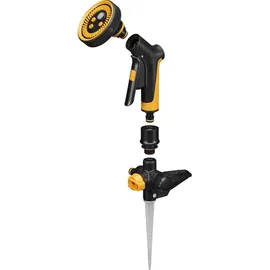 Fiskars Comfort Rasensprenger flexibel orange|schwarz