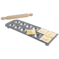 Mehl Eppicotispai Ravioli-Maker mit 12 Löchern, Aluminium, rund, mit