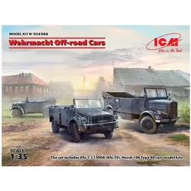 ICM Wehrmacht Off-road Cars (Kfz1,Horch 108 Typ 40, L1500A) 1:35
