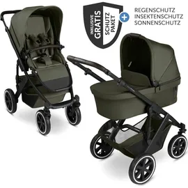 ABC-Design ABC Design Kombi-Kinderwagen Salsa 5 Air inkl. Babywanne - Grün