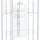 CLP Rankgitter Flowton 70 x 234 x 70 cm Weiß