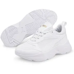 PUMA Cassia Plateau Sneaker Damen PUMA white/PUMA white/PUMA team gold 37