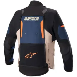 Alpinestars Halo Drystar Jacke Unisex Dunkelblau/Dunkelkhaki/Flamme Orange XL