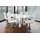 SalesFever Esstisch 180 x 75 x 90 cm hochglanz lackiert weiß