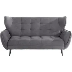 2-Sitzer LEONIQUE "Ariana", grau (stone), B:191cm, 90% Polyester 10% Polyamid, Sofas