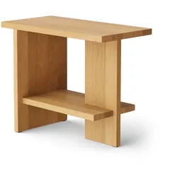 NINE - Tee Beistelltisch rechteckig 60 x 30 cm, Eiche