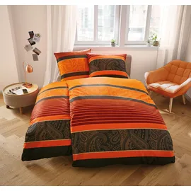 KLEINE WOLKE Cambridge chili 135 x 200 cm + 80 x 80 cm