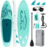 Aufblasbares Paddle Board Stand Up Paddleboard SUP Zubehör Set Grün