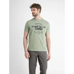 Herren T-Shirt mit Brustprint - Tinted Grey - L