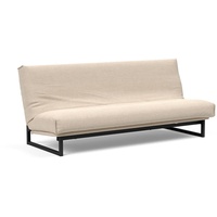 INNOVATION LIVING TM Schlafsofa Fraction Dauerschlaffunktion, schlicht und elegant, Industriedesign, bequem, Rückenlehne 3-fach verstellbar beige