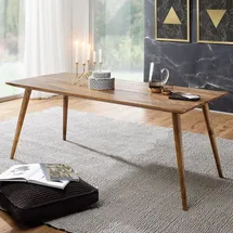 FineBuy Esstisch 120 x 76 x 60 cm braun