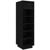 vidaXL Schuhregal 30 x 105 x 34 cm schwarz / schwarz