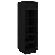 vidaXL Schuhregal 30 x 105 x 34 cm schwarz / schwarz