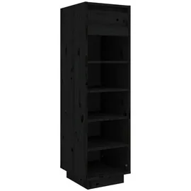 vidaXL Schuhregal 30 x 105 x 34 cm schwarz / schwarz
