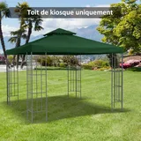 Sweiko Ersatzdach für Pavillon 3x3m wasserabweisend Pavillondach für Metallpavillon Pavillon Ersatzdach Gartenpavillon Partyzelt Gartenzelt Polye...