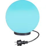 H4L Kugelleuchte Kugellampe RGB Außenleuchte Ø 20cm Gartenlampe LED + Fernbedienung - Weiß