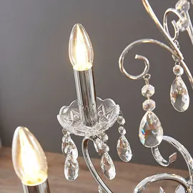 LUCANDE Solveig 5 Pendelleuchte Chrome/Clear - Wohnzimmer