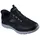 SKECHERS Slip-On Sneaker SKECHERS "SUMMITS", Herren, Gr. 39, schwarz (schwarz, grau), Textil, Schuhe, Freizeitschuh, Schnürschuh mit Memory Foam