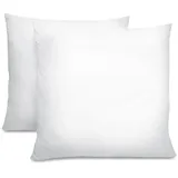 Beautissu BeauNuit UK Kopfkissen 80 x 80 cm Weiß