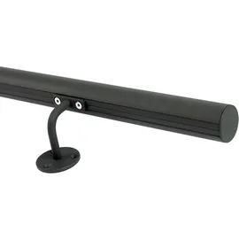 DOLLE Handlaufset zur Wandmontage 1,5m Aluminium anthrazit, rund