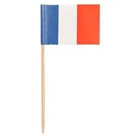Papstar Deko-Picker Frankreich 8 cm Holz