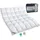 SPESSARTTRAUM Daunenbett 100% neue premium Daunendecke 200x200 Daunenpass 1190g - Weiß
