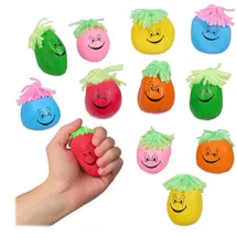 Relaxdays Stressball 6 cm 12er Set Blau,Gelb,Rot